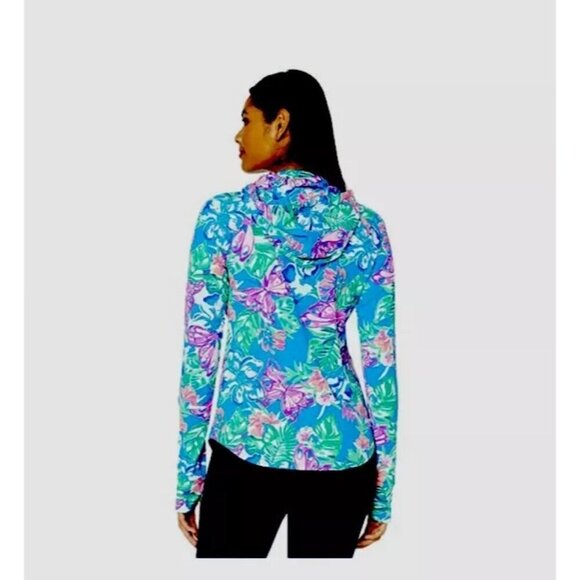 Lilly Pulitzer UPF 50+ Chilly Lilly Lilblock popover XS Hooded Face Mask XXS - Picture 4 of 9